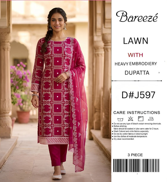 BREEZE LAWN HEAVY EMBROIDERY SUIT